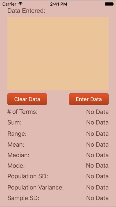 Statistics Calculator screenshot1