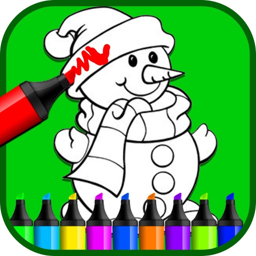 Christmas Coloring Book - Snowman iOS App
