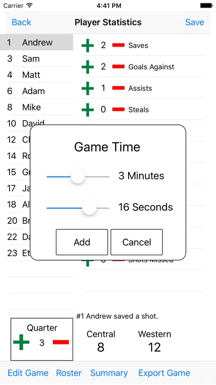 Water Polo Statistics