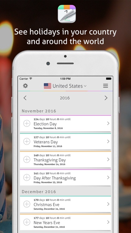 Countdown+ Social & Calendar Events