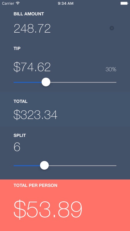 SPLIT Tip Calculator