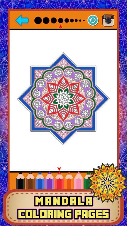 Adult Coloring Book Mandala Stress Relief Therapy screenshot-3