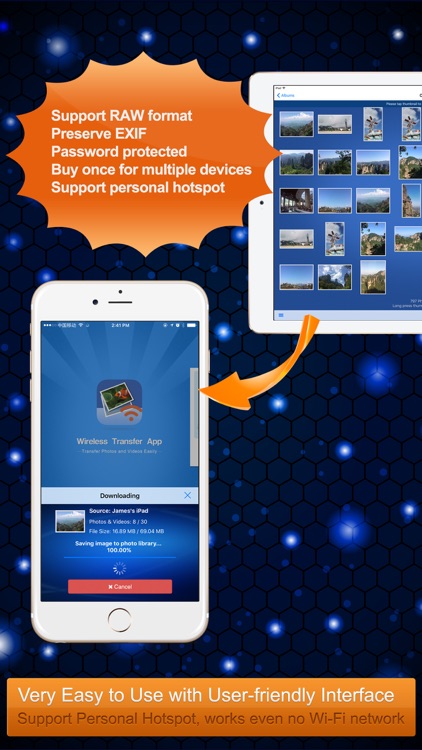 Wireless Transfer App:Sync backup photo and video