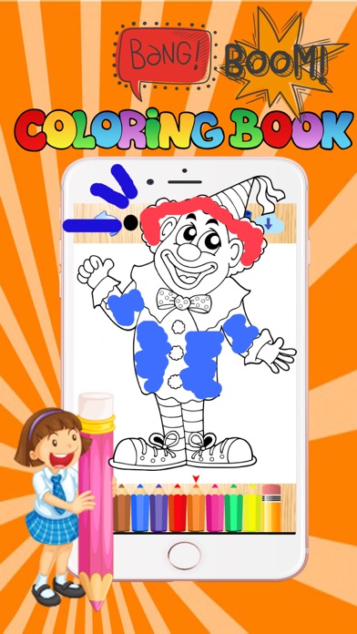 How to cancel & delete Joker circus learn coloringbook hd preschool kid from iphone & ipad 4