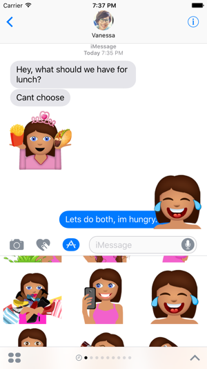 Eva – Sassy Emoji Stickers(圖1)-速報App