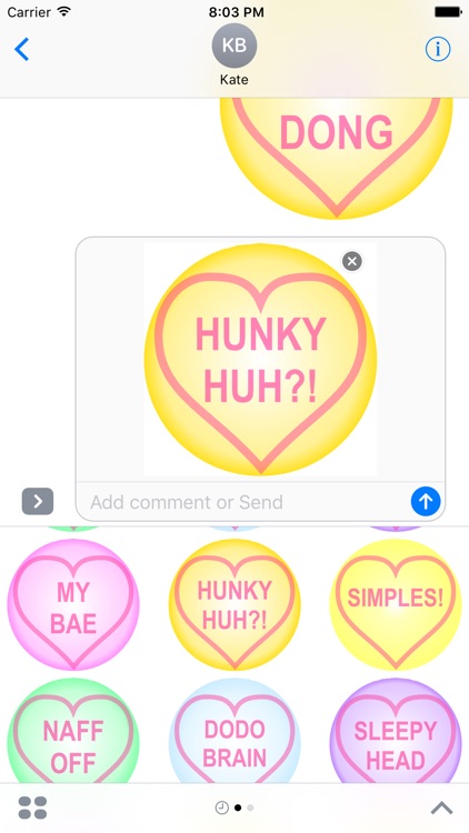 Fun Lol Cheeky Friends Message Button Badge Hearts