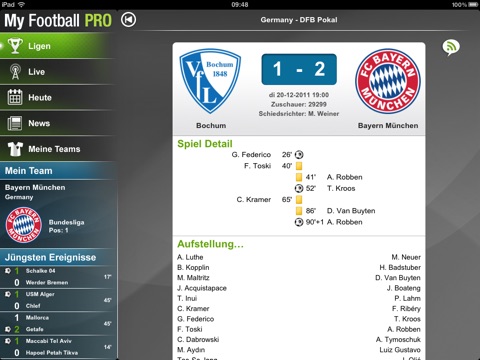 My Football Pro HD screenshot 2