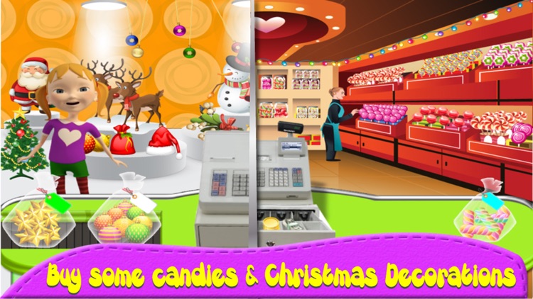 Supermarket Christmas Shopping Cash Register - POS