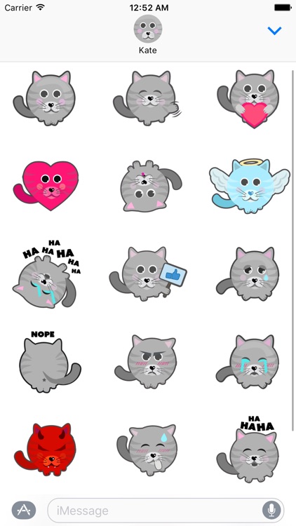 Cat Stickers for iMessage