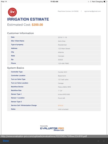 Evaluator Pro: Irrigation screenshot 4