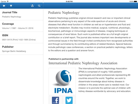 Pediatric Nephrology – IPNA screenshot 3