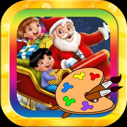 Santa Claus Christmas coloring book! For kids