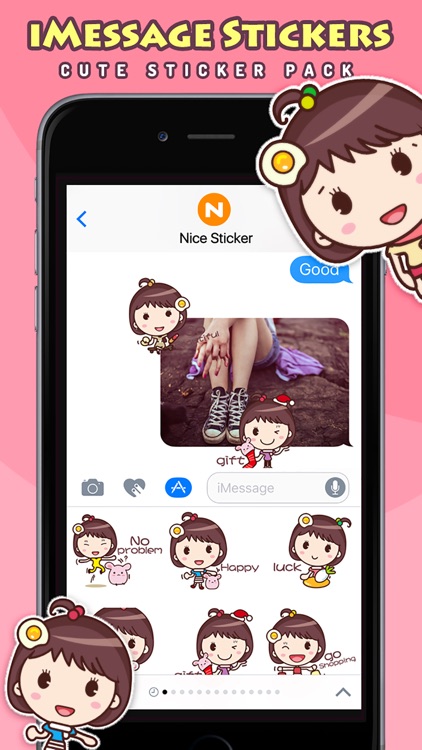 Yolk Girl - Cute Stickers by NICE Sticker screenshot-3