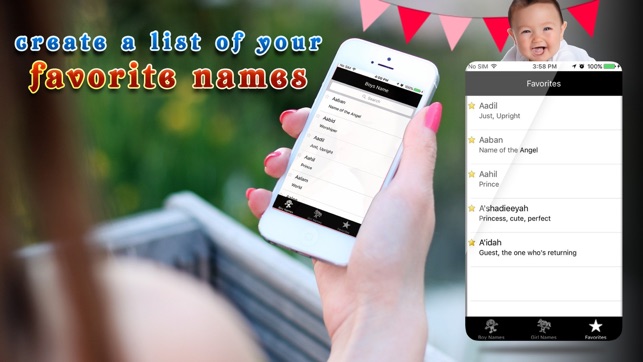 Islamic Baby Names Free - baby names & girl names with meani(圖1)-速報App