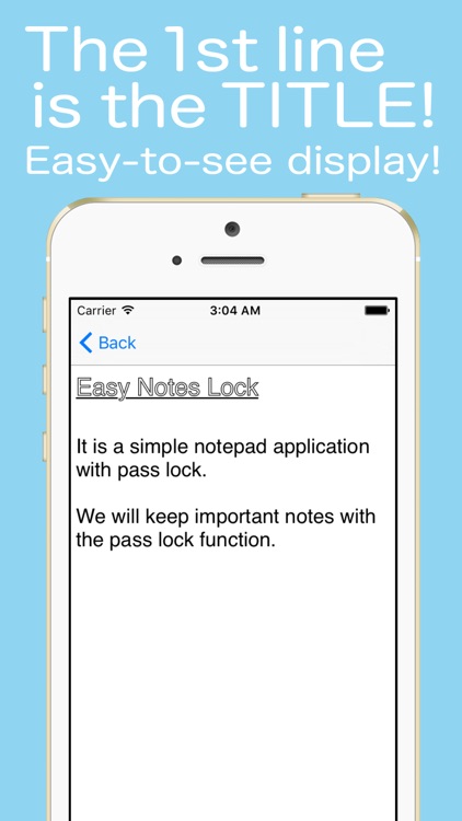 Easy Notes Lock