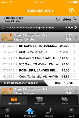 MyAccount Mobile Viseca screenshot 3