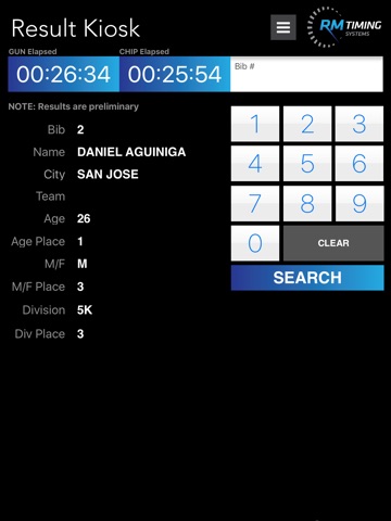 RM Timing Systems App screenshot 3