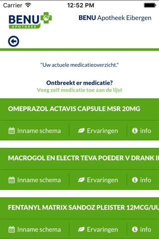 BENU Mijn Medicatie screenshot 2