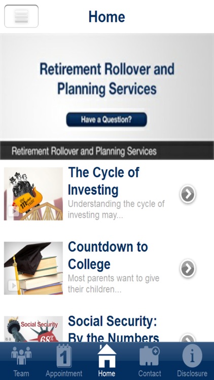 Retirement Rollover and Planning Services