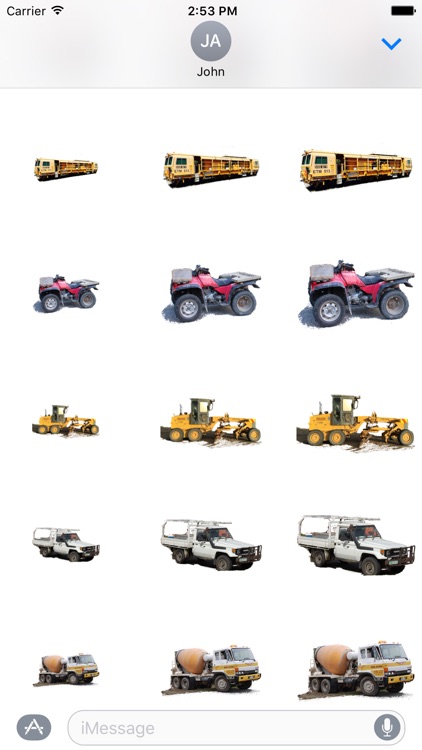 Car Truck Digger Stickers