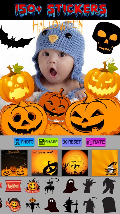 Halloween Frames and Stickers