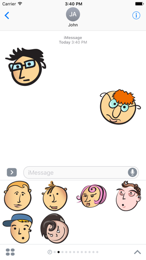 Cartoon Face Emoji Sticker - DHS Pack 01(圖3)-速報App