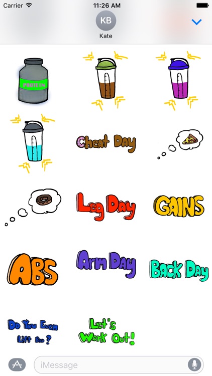 Gym Pack - Fitness & Bodybuilding Workout Stickers