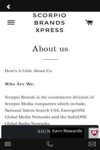 Scorpio Brands Xpress screenshot 2