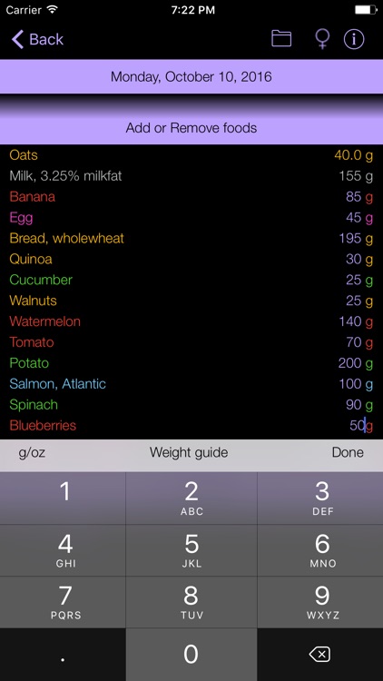 Calcium Counter and Tracker for Healthy Food Diets