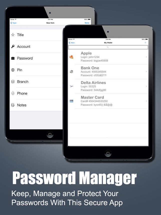 ‎Password Manager Fingerprint Password Secure Vault Screenshot