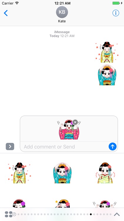 Maiko 2 stickers for iMessage