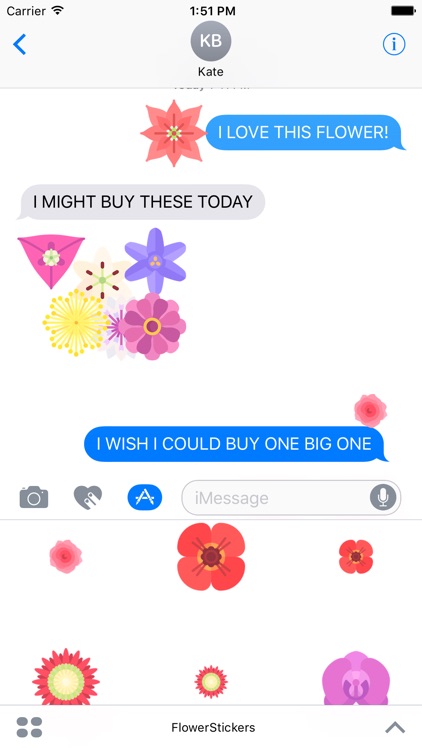 Flower Stickers - Flowers that Stick