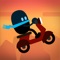 Are your dare to play the role of a motorcyclist who only drives his bike on the rooftop