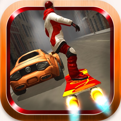 Blazing Hover Board Rider Icon