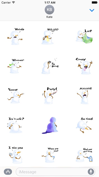 Jingle The Snowman Stickers