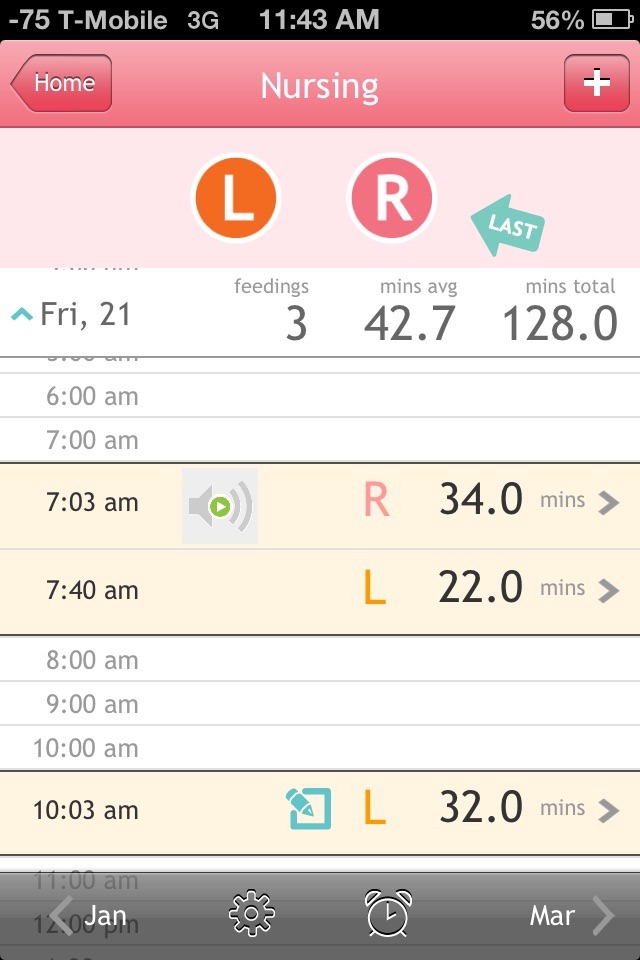 Baby Breastfeeding Tracker screenshot 2