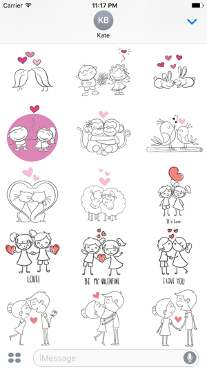 Cute Couple Stickers(圖5)-速報App