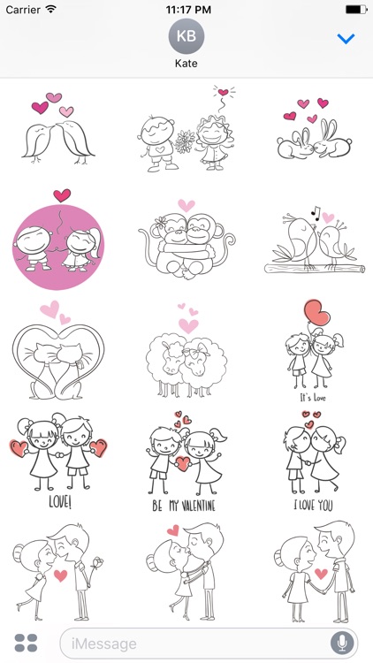 Cute Couple Stickers screenshot-4