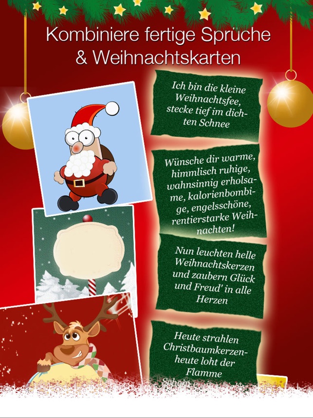 Weihnachtsgrusse Weihnachtskarten Gestalten Im App Store