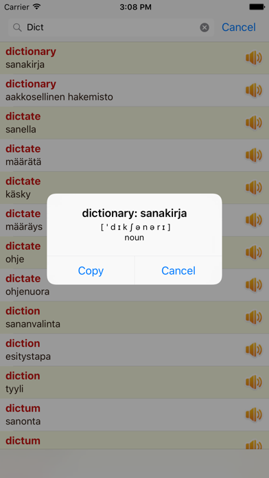 How to cancel & delete English Finnish Dictionary Offline Free from iphone & ipad 1