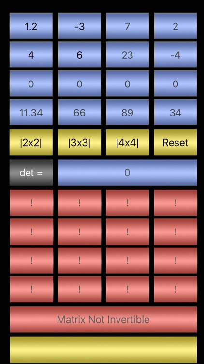 4x4 Determinant & Inverse Matrix screenshot-4