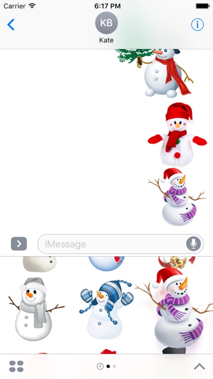 Snowman Bundle Stickers for iMessage screenshot-4