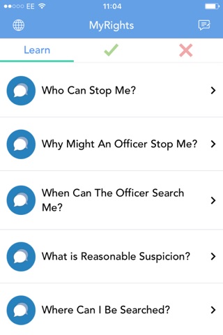 MyRights - Know Your Rights & Rate The Police screenshot 2