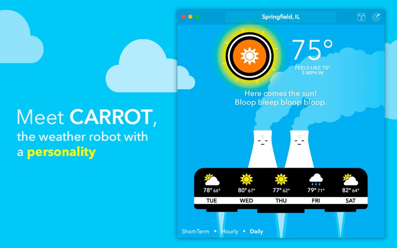 CARROT Weather Screenshots