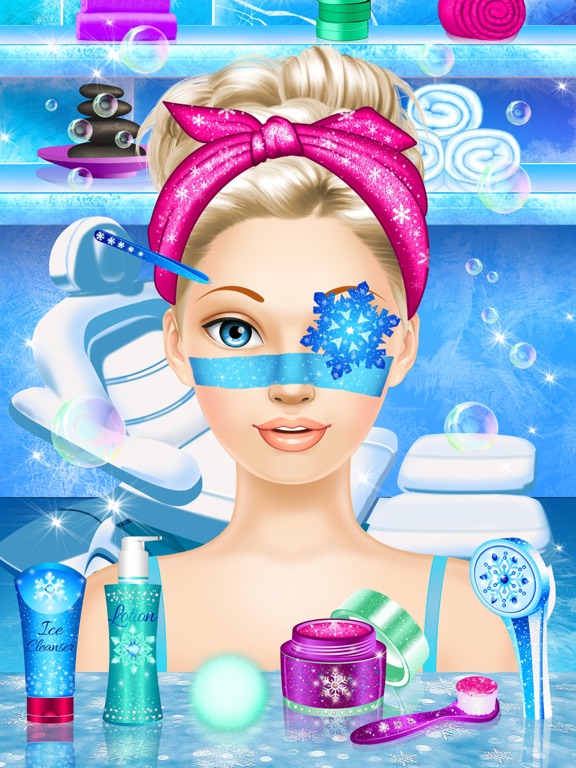 Снежная королева макияж и мода - игры для девочек для iPad