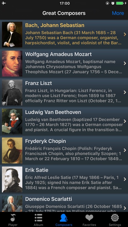 piano music player -  classical masterpieces free screenshot-3