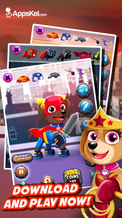 Super-Hero Pups Patrol– Dress Up Games for Free HD screenshot-3