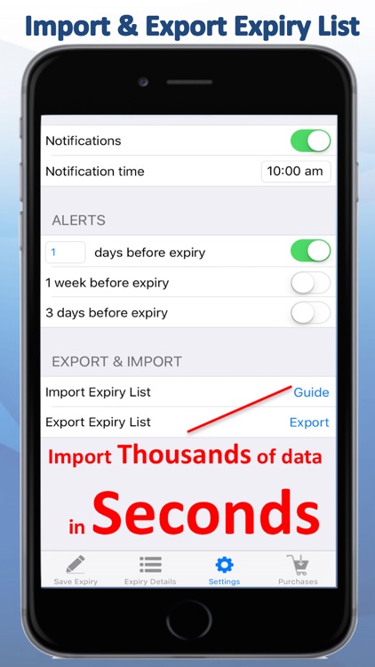 Expiry Alert Biz - Keep track of expiration dates