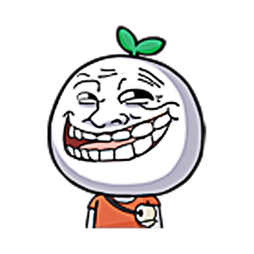 Green Radish Head - Troll Memes Rageface icon