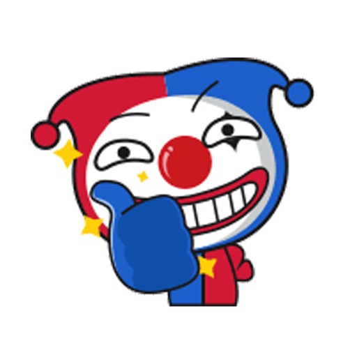Animated Clown Stickers